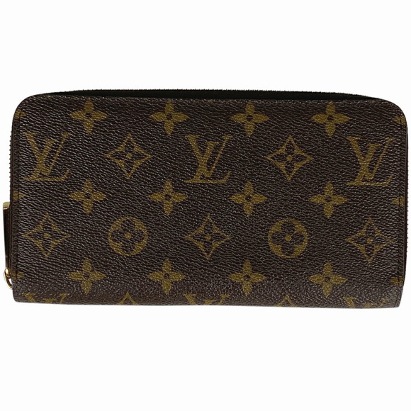 Louis Vuitton Brown Bill Coin Long Wallet Monogram Zip Zippy - Picture 1 of 6